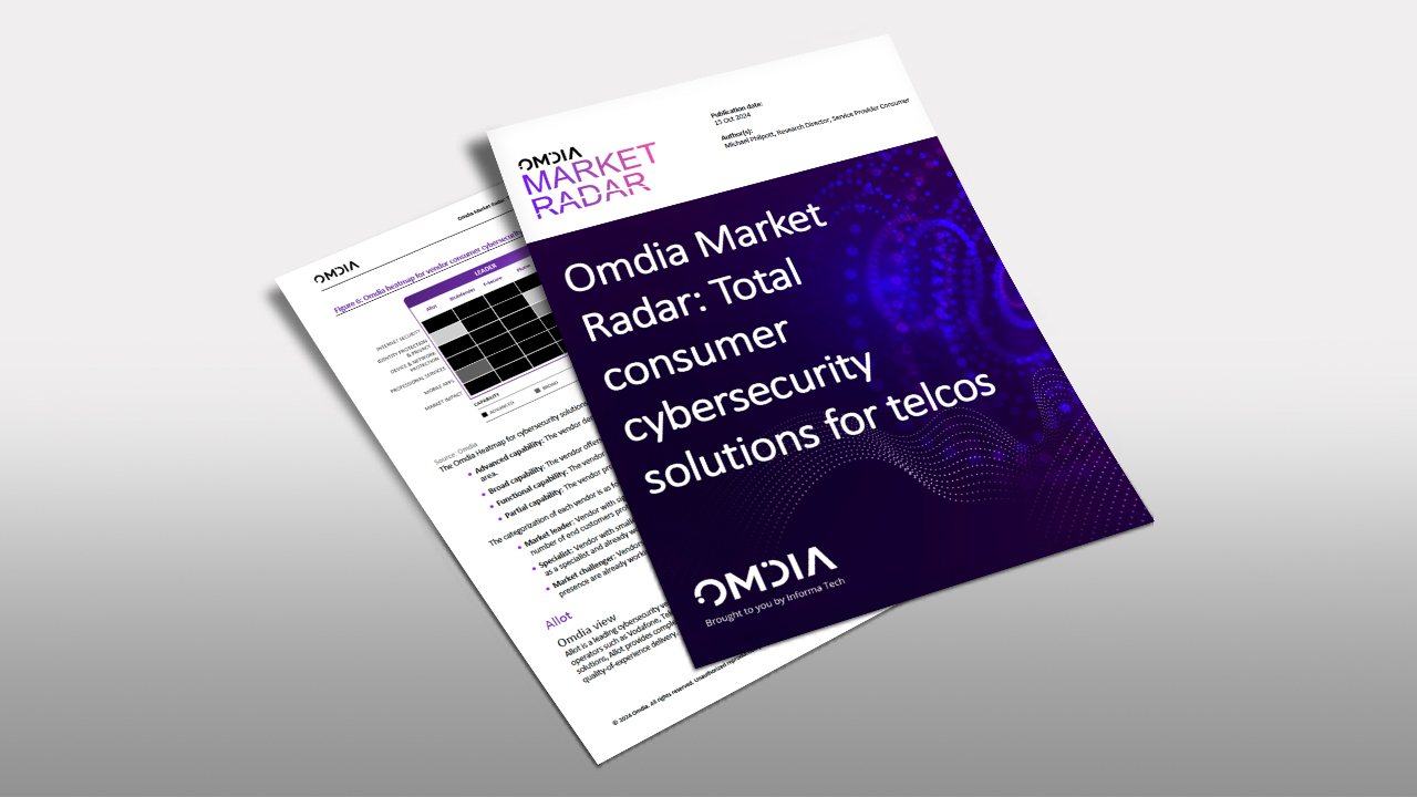 Omdia Market Radar Total Consumer Cybersecurity Solutions for Telcos